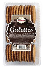 Galettes bretonnes    nappées chocolat noir