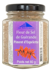 Fleur de Sel de Guérande piment d'Espelette - petit pot