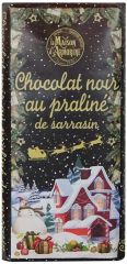 Tablette de chocolat noir au praliné de sarrasin