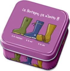 Caramels au beurre salé boîte 45g décor "ça m'botte"