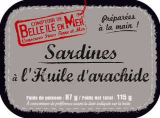 Sardines  à l'huile d'arachide