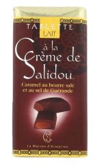 Tablette au chocolat au lait et à la crème de Salidou 47g