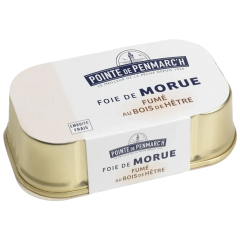 Foie de morue au bois de hêtre 
