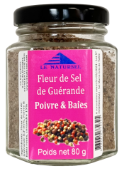 Fleur de Sel de Guérande Poivre & Baies - petit pot