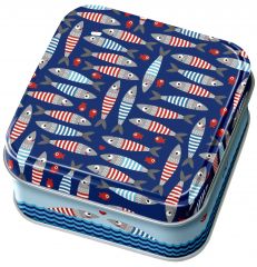Caramels au beurre salé boîte 45g décor "Sardines"