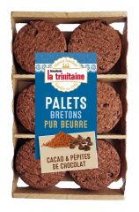Palets bretons au cacao et aux pépites de chocolat