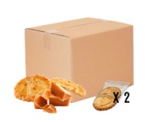 Carton de galettes aux éclats de caramel 