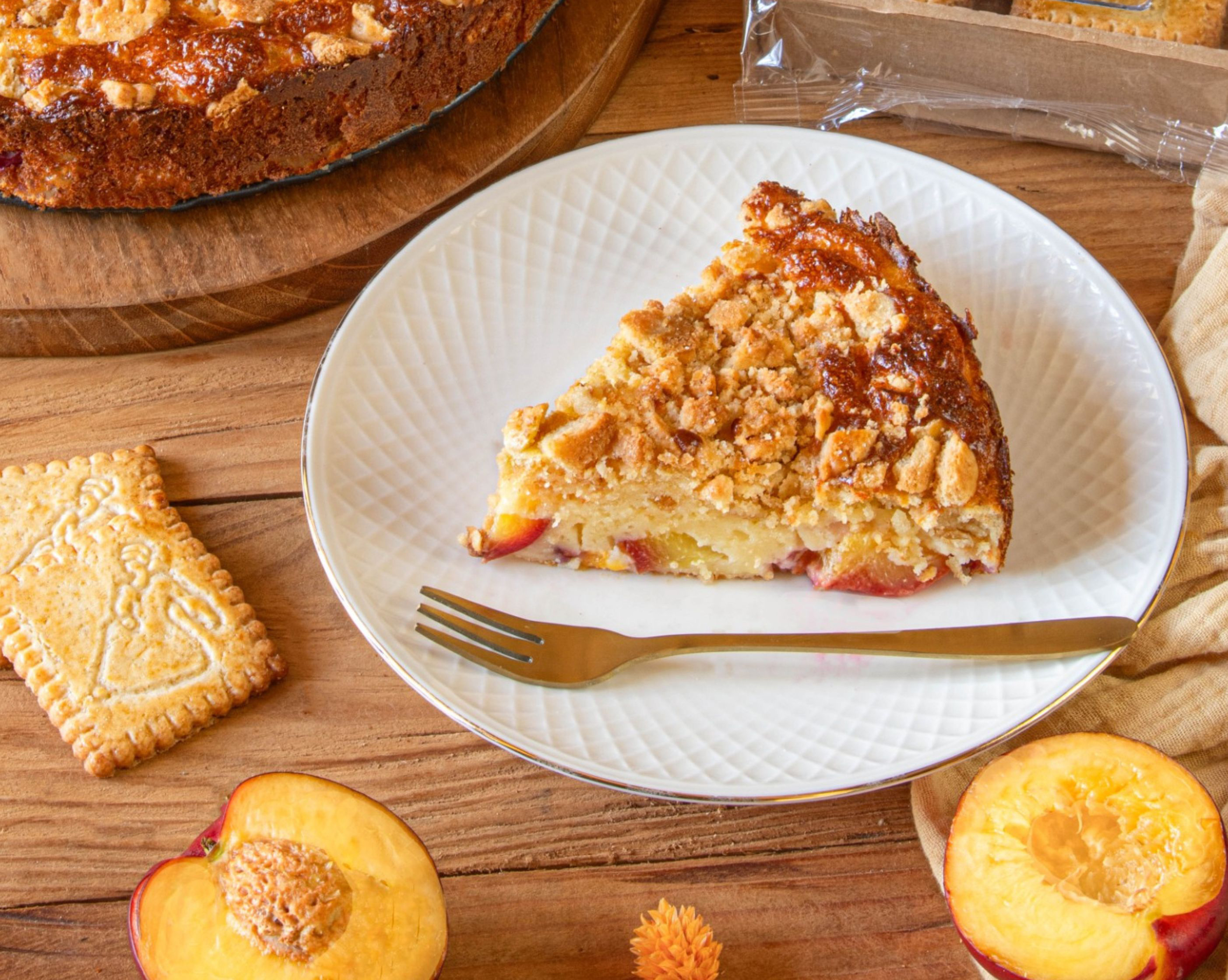 Cheesecake aux Trinibeurres et aux pêches