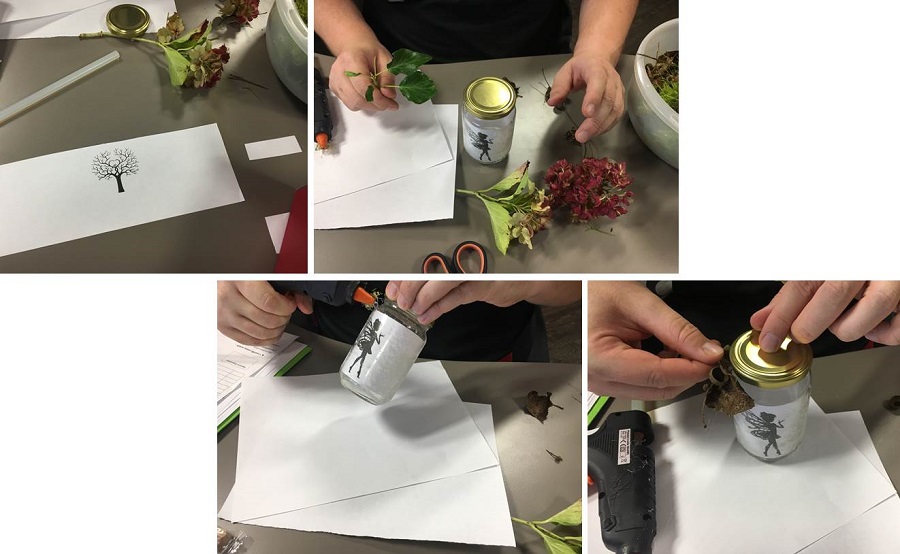 Réalisation de photophore avec pot de confiture