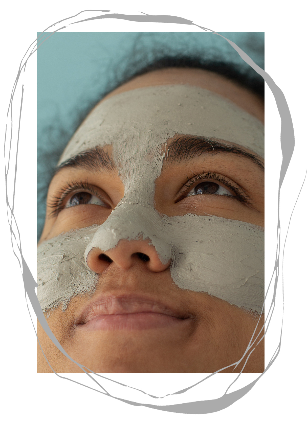 masque pour le visage sur femme