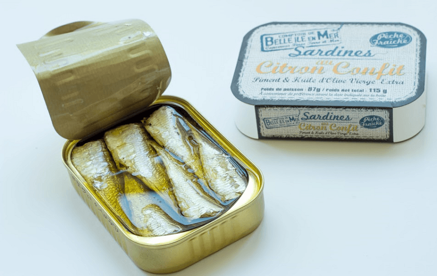 Boîte sardines belle ile en mer